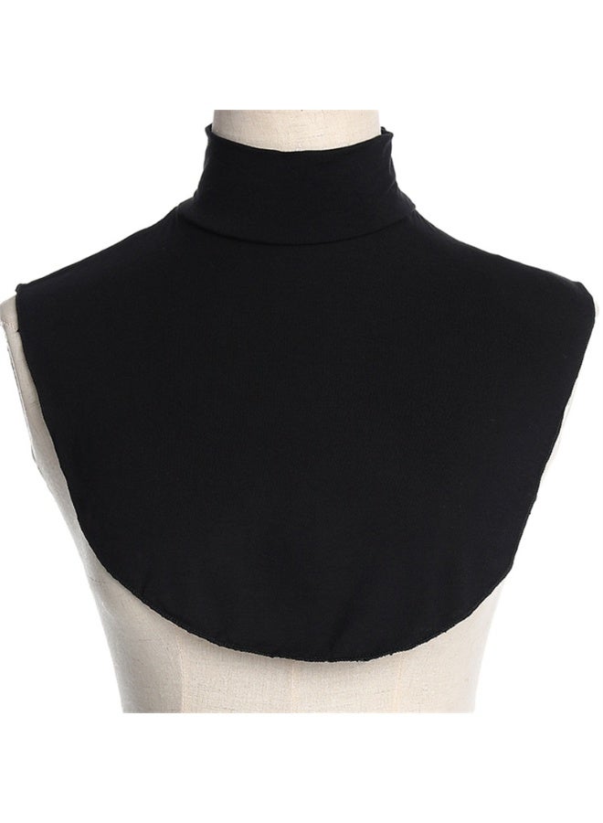بلوزة نصفية بياقة قابلة للفصل للجنسين من مادة مودال بياقة عالية مزيفة لتدفئة الرقبة - Image 1