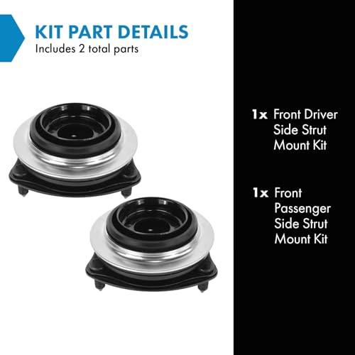 TRQ Front Strut Mount Kit Compatible with 2006-2011 Honda Civic - Image 2