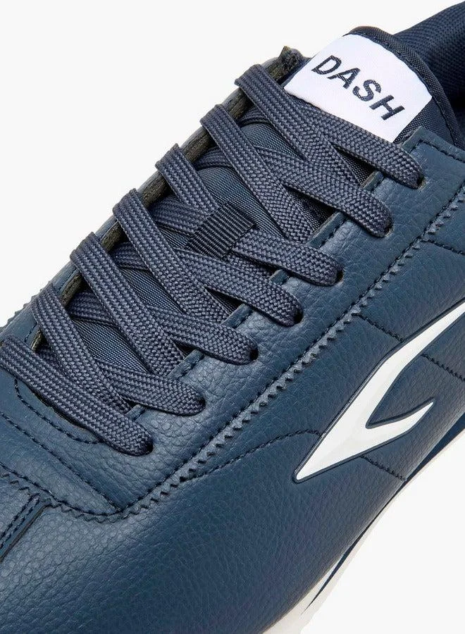 Dash NAVY Solid Lace-Up Sports Shoes  | Best Price UAE