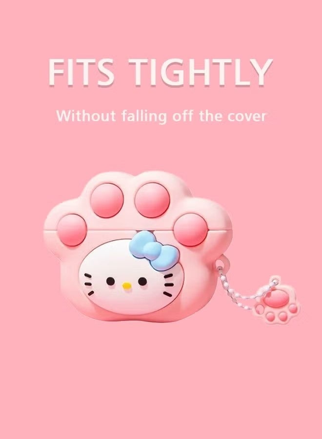 Airpods pro/pro2 Case, Cute Case, with Keychain for Men Women Soft Silicone Protective Cover Case for Airpods pro/pro2 Case, Cute Case - Image 2