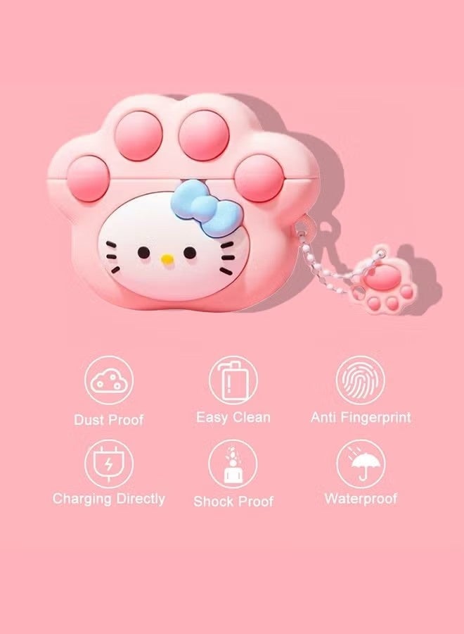 Airpods pro/pro2 Case, Cute Case, with Keychain for Men Women Soft Silicone Protective Cover Case for Airpods pro/pro2 Case, Cute Case - Image 3
