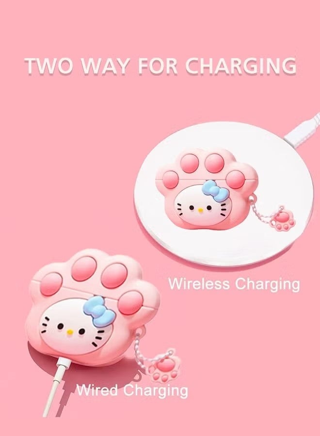 Airpods pro/pro2 Case, Cute Case, with Keychain for Men Women Soft Silicone Protective Cover Case for Airpods pro/pro2 Case, Cute Case - Image 5