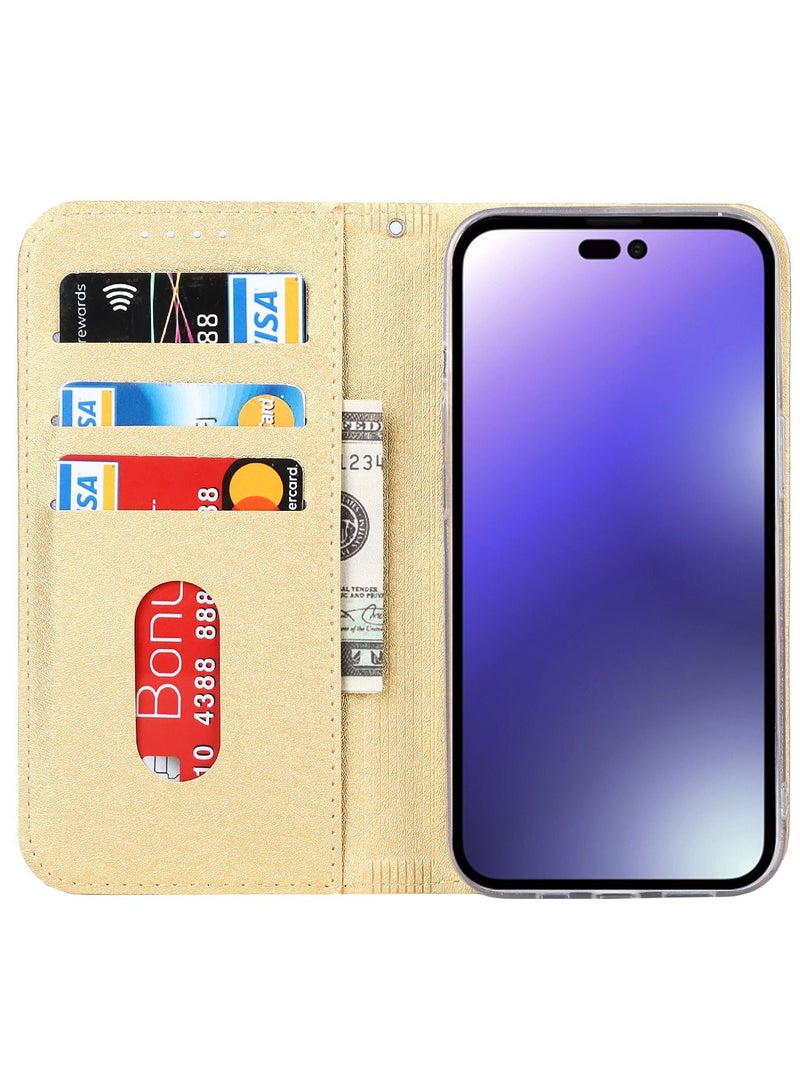 Suteni Flip Cover Card Slots Leather Phone Case for iPhone - Image 2