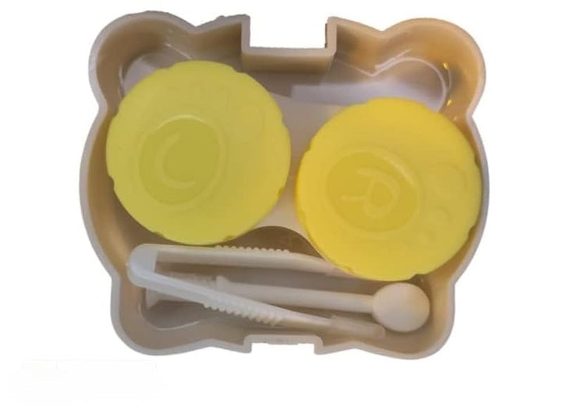 Generic Cute Pocket Mini Contact Lens Case, Travel Kit, Easy Carry Kit, Mirror + tweezers + stick connection + lens holder., durable, and easy to use. - Image 3