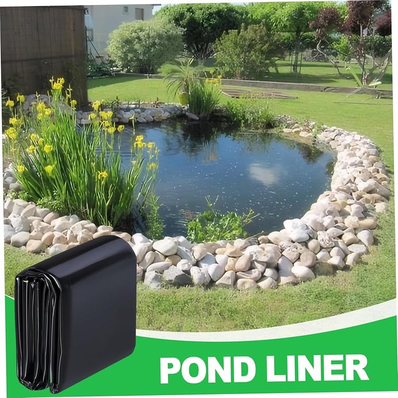 بطانة البركة القابلة للطي المقاومة للثقب والتمزق من البولي إيثيلين 118 × 157 5 بوصة لبركة الأسماك الخارجية - Image 3