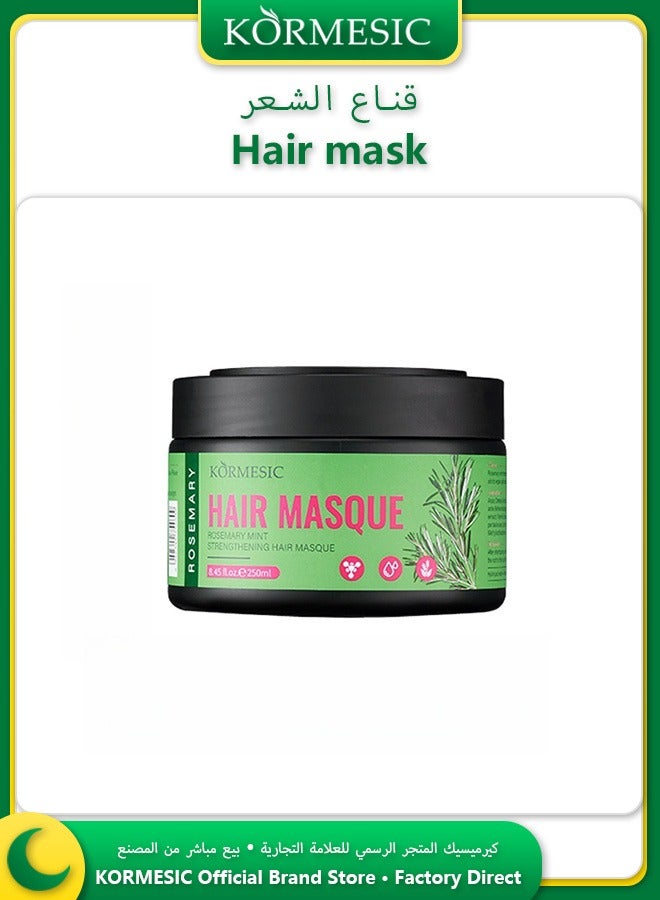 Kormesic Rosemary Mint Hair Mask 250ml Deep Conditioning Treatment For Damaged Hair - Image 1