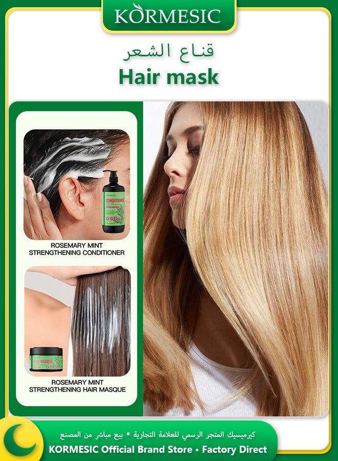 Kormesic Rosemary Mint Hair Mask 250ml Deep Conditioning Treatment For Damaged Hair - Image 5