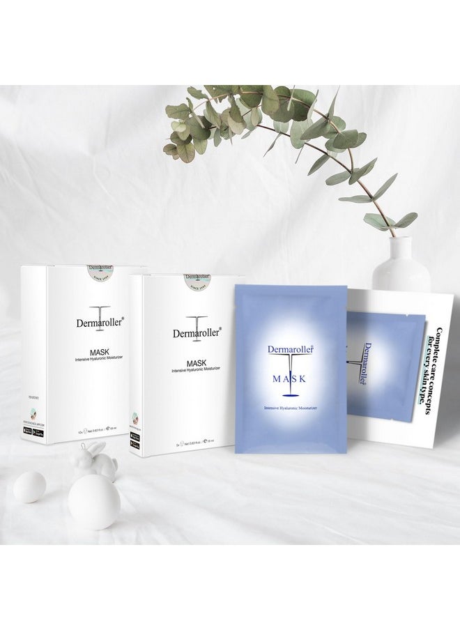 Dermaroller Dermaroller, Silk Face Masks Intensive Hyaluronic Acid Moisturizer with Matriyxl 3000 Tocopherol Boost Collagen Hydrate Dry Skin Reduce Fine Lines Wrinkles SingleUse Masks (Pack, 10.00)  - Image 3