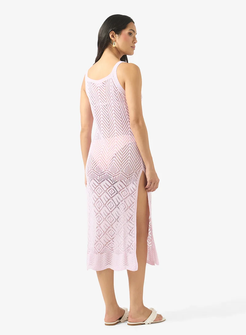 سولايرا Crochet Beach Midi Dress