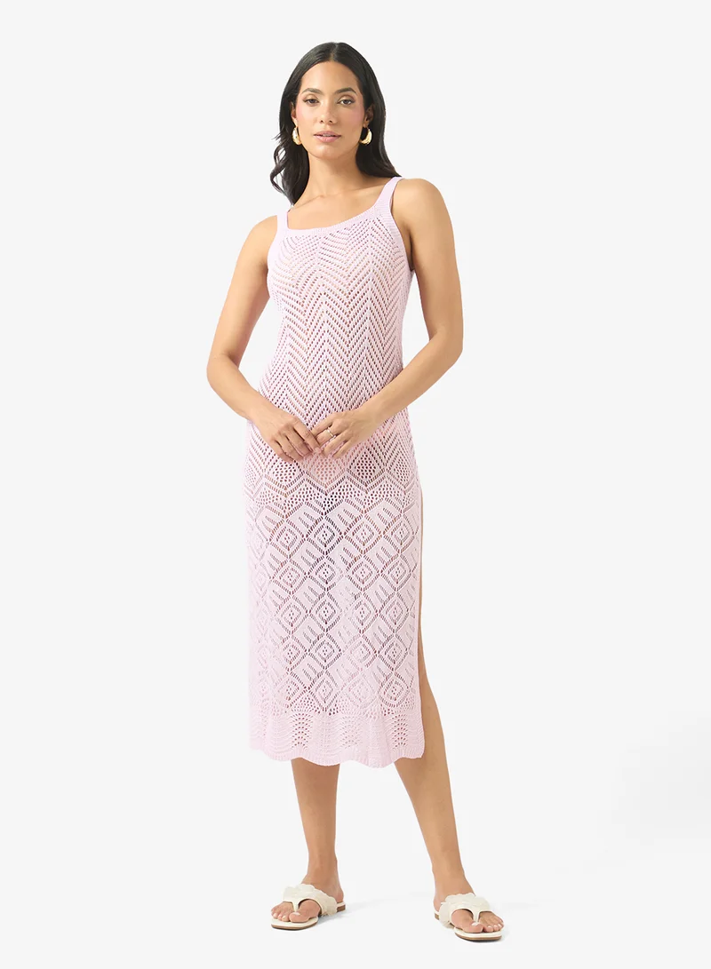 سولايرا Crochet Beach Midi Dress