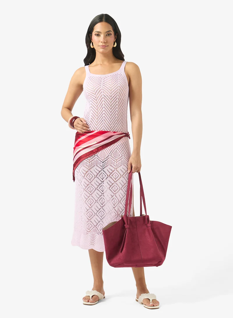 Soleira  Crochet Beach Midi Dress for Women | Best Price UAE