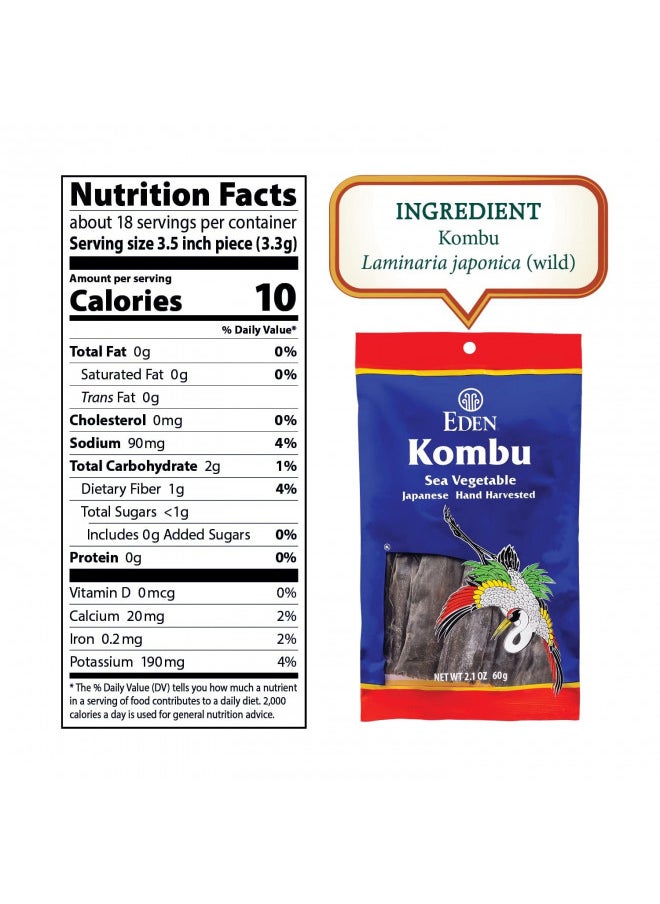 Eden Kombu, 2.1-Ounce Packages (Pack of 6) - pzsku/Z0D69CC69FD71C6B9FFAEZ/45/_/1731696374/2f9a6cdc-5fcf-4802-a488-34d4fab52e46