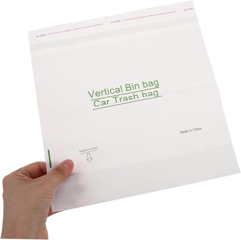 GANAZONO 40 حقيبة قمامة لاصقة للسيارة قابلة للتصرف، أكياس قمامة صغيرة للمركبة والمطبخ والمكتب - Image 5