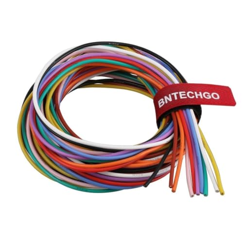BNTECHGO 18 Gauge Silicone Wire Kit 10 Color Each 5 ft Flexible 18 AWG Stranded Tinned Copper Wire - Image 1