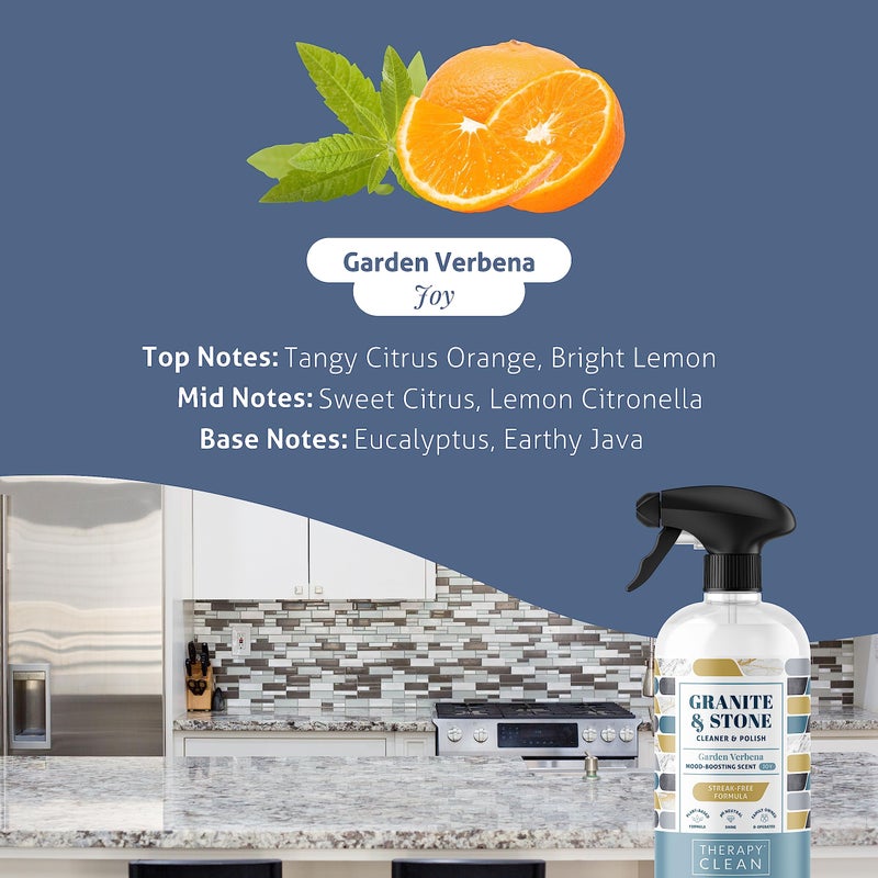 Therapy Granite Cleaner & Polish (2 Pack) - Granite Countertop Cleaner for Marble  Soapstone  Quartz  Quartzite  Slate  Limestone  Corian  Laminate  Tile Countertop  Headstone - Image 3