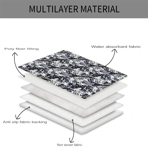 AMAZE ATTIRES Velvet Printed Sofa Seat Cover For 3 Seater With Heavy Antiskid Backing & Easily Machine Washable Sofa Seat Runner For Couch Or Home Living Area (22 X 68 Inches) Aaqsr003-3 - Image 3