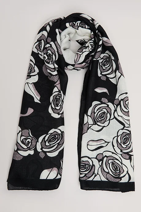 أر أند بي Floral Print Scarf