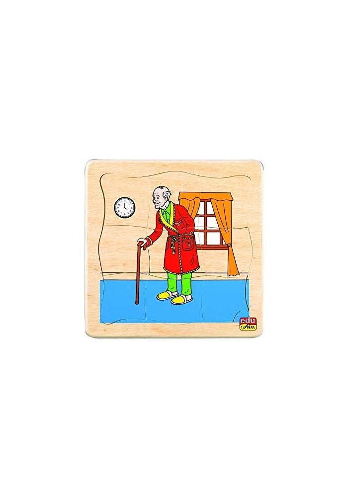 Edu Fun See How They Grow Wooden Jigsaw Puzzle - Man
