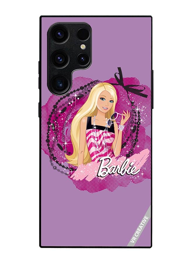 Protective Case Cover For Samsung Galaxy S25 Ultra Logo Barbie Design Multicolour