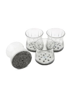 Magic Sliders 4-Piece Durable Rubber Round Shape Sliding Disc Felt Pad Set Clear 1.5 - 1.75 Inch 26845  - Image 2