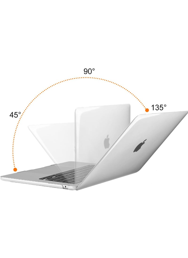 Rock Pow - Compatible with MacBook Air 15 inch Case 2023 2024 Release M3 A3114 M2 A2941 with Liquid Retina Display & Touch ID Protective Plastic Hard Shell Case Cover - Image 1