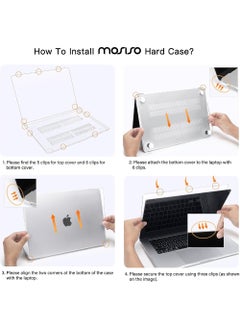 Rock Pow Compatible with MacBook Air 15 inch Case 2023 2024 Release M3 A3114 M2 A2941 with Liquid Retina Display & Touch ID Protective Plastic Hard Shell Case Cover  - Image 3