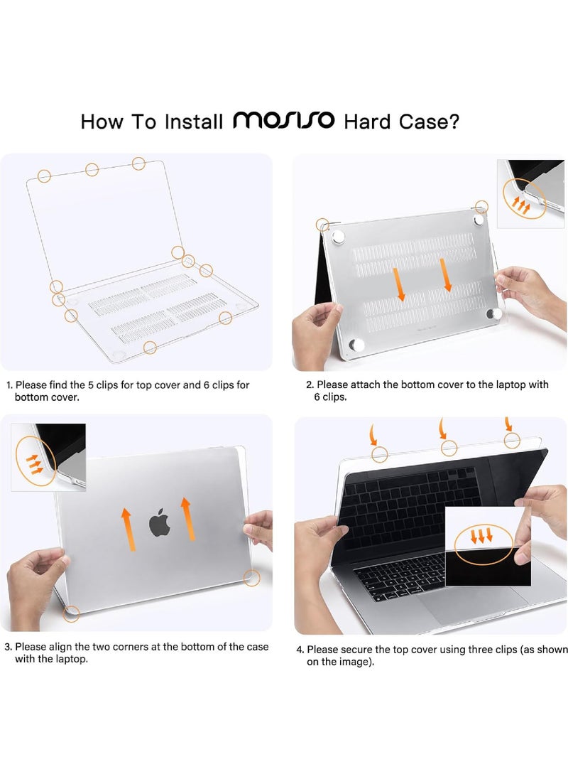 Rock Pow - Compatible with MacBook Air 15 inch Case 2023 2024 Release M3 A3114 M2 A2941 with Liquid Retina Display & Touch ID Protective Plastic Hard Shell Case Cover - Image 1