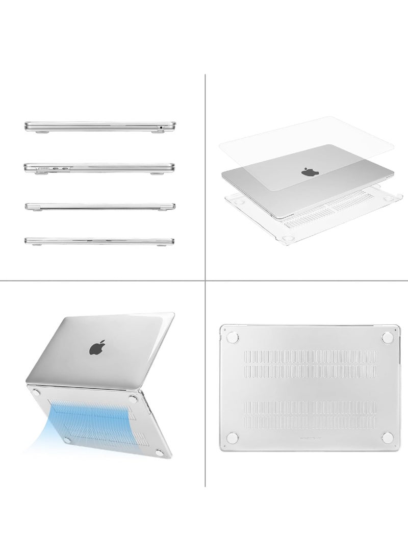 Rock Pow - Compatible with MacBook Air 15 inch Case 2023 2024 Release M3 A3114 M2 A2941 with Liquid Retina Display & Touch ID Protective Plastic Hard Shell Case Cover - Image 1