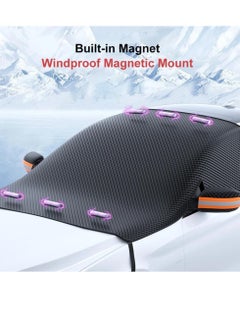 AMBERJACK Windshield Car Cover, Automotive Windshield Cover,Universal Car Front Window Cover in Winter,Large Windshield Frost Cover With Side Mirror Covers Suitable for Most Vehicle,Car,  - Image 4