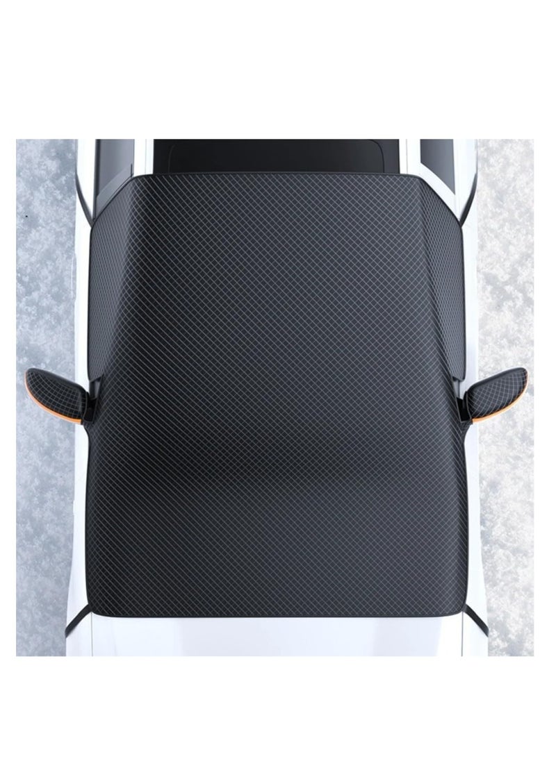 AMBERJACK - Windshield Car Cover, Automotive Windshield Cover,Universal Car Front Window Cover in Winter,Large Windshield Frost Cover With Side Mirror Covers Suitable for Most Vehicle,Car, - Image 1