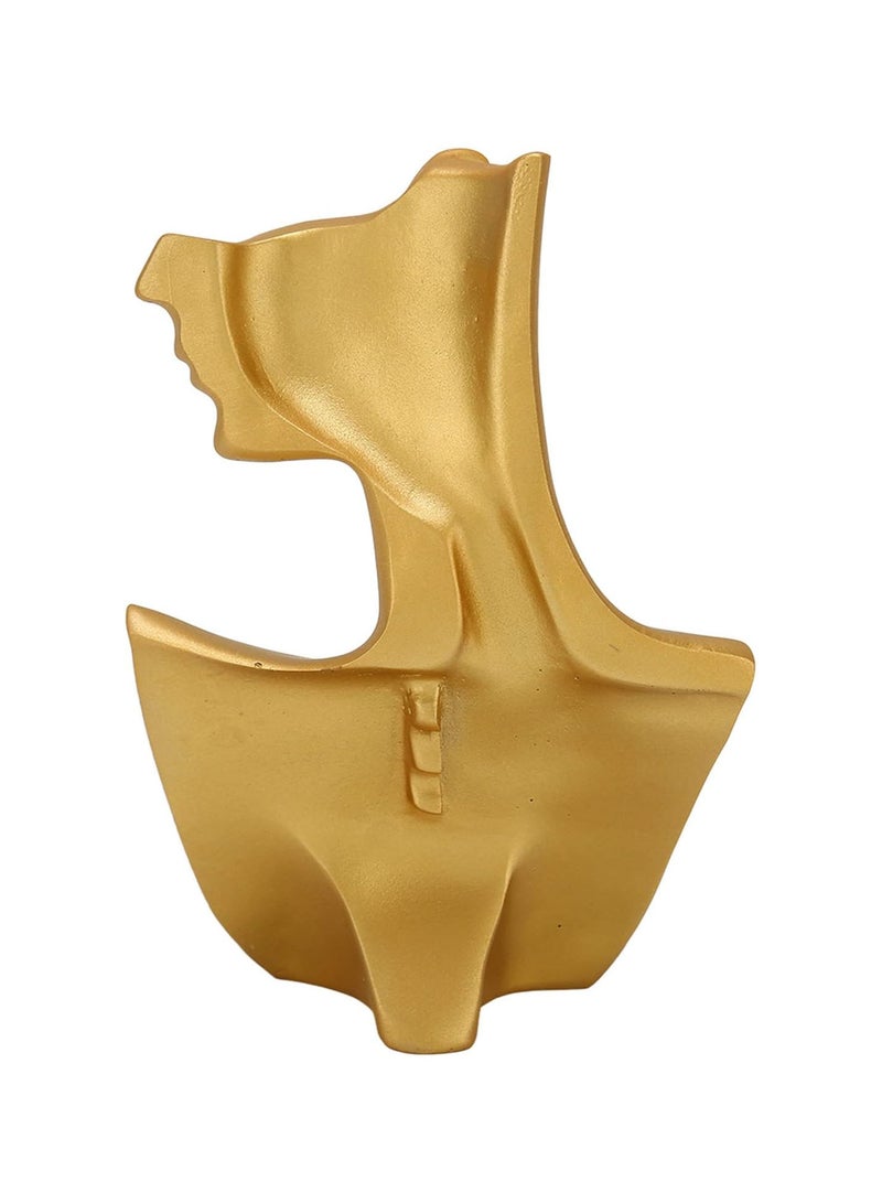 GGOOT Earrings Mannequin Stand, Professional Elegant Golden Necklace Display Bust for Store - Image 2