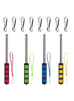 KASTWAVE Telescopic Flag Pole, Portable Telescopic Pole for Camping with Lanyard, 1.6m Flag Poles Telescopic Stick for Tourist Guide Camping Travelling Presentation Pointer 4pcs, Random Color  - Image 1