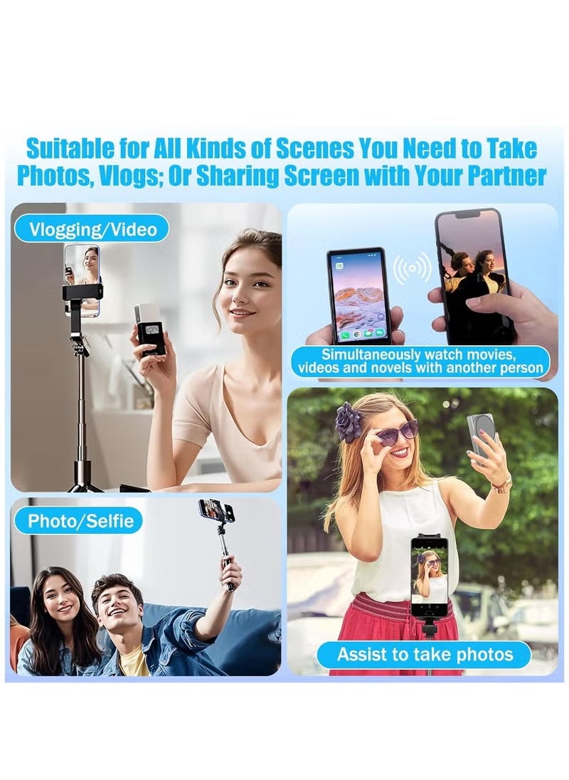 Generic Vlog Selfie Monitor Screen for Smartphones  4-Inch Wireless Rear Camera Display with Magnetic Mount & Remote Control Ideal for Live Streaming Vlogging, Selfies  Compatible with iPhone and Android Compact & Portable  - Image 5
