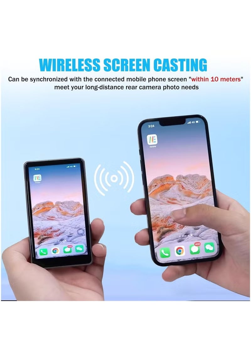 Generic - Vlog Selfie Monitor Screen for Smartphones  4-Inch Wireless Rear Camera Display with Magnetic Mount & Remote Control Ideal for Live Streaming Vlogging, Selfies  Compatible with iPhone and Android Compact & Portable - Image 1
