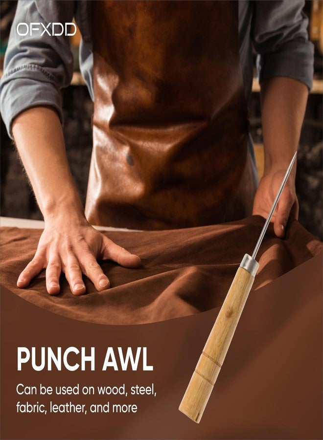 OFXDD Leather Scratching Awl - Embroidery Handle Awl Tool - Bookmaking Wooden Awl - Scratch Sewing Awl Made of Wood - Image 5