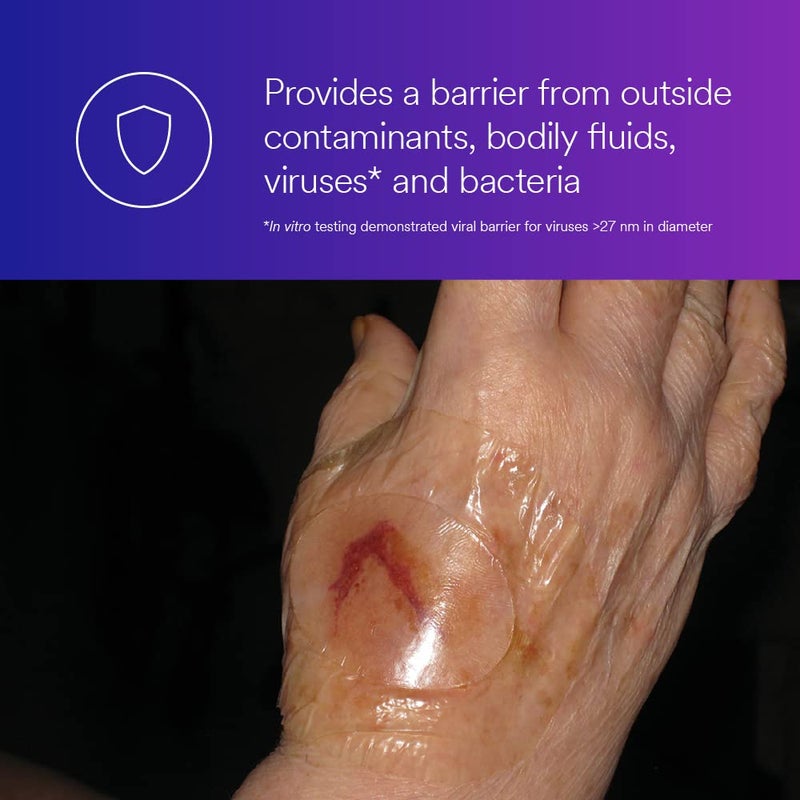 3M ضمادة أكريليك شفافة ماصة 3M تيغاديرم 90800 بيضاوي 3 بوصة × 334 بوصة 76 سم × 95 سم 10CAR 4 CARCS - Image 4