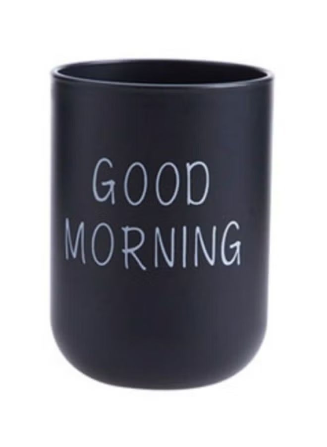 حامل فرشاة أسنان مطبوع باللون الأسود 10x7.2x7.2 سنتيمتر - Image 2