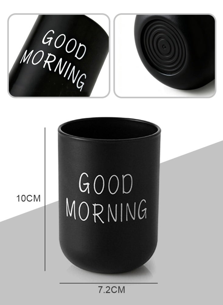 حامل فرشاة أسنان مطبوع باللون الأسود 10x7.2x7.2 سنتيمتر - Image 4