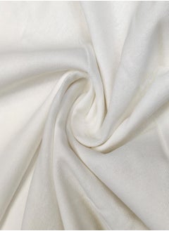 Raymond Home King Flat Sheet Bedsheet 144 Thread Count Luxirious Mercerised 100% Long Staple Cotton Bedding Solid Pre Shrunk Percale Finish Bed Linen with 2 Pillow Case - White (274 * 274 CM)  - Image 3
