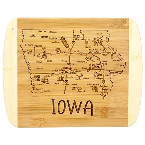 Totally Bamboo A Slice of Life Iowa State Serving and Cutting Board 11 x 875