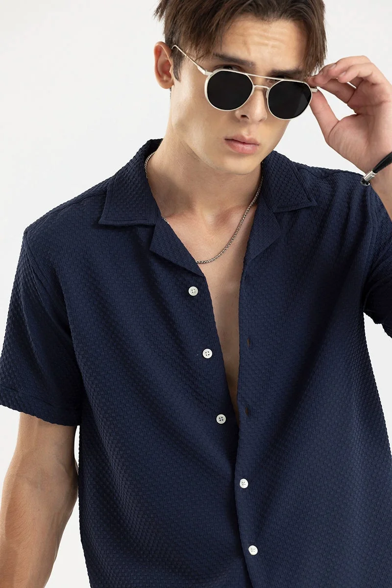 Snitch  Breezy Bluffs Navy Shirt for Men | Best Price UAE