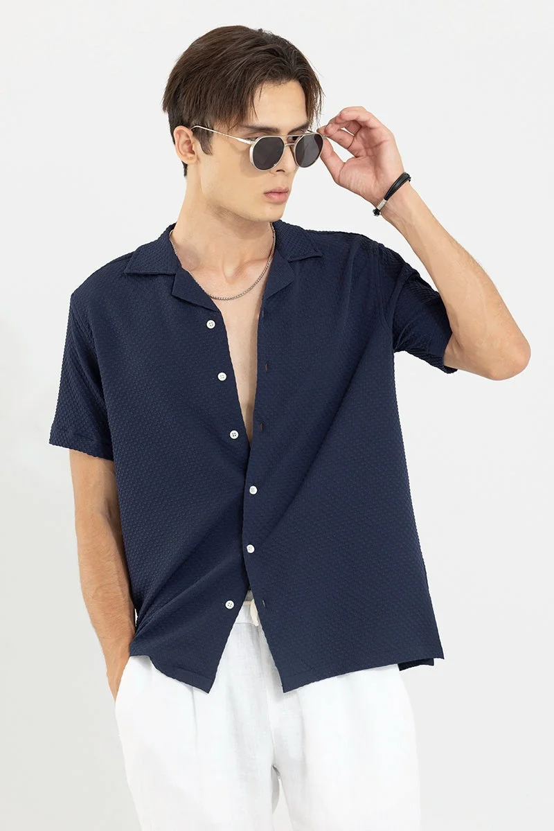 Snitch  Breezy Bluffs Navy Shirt for Men | Best Price UAE