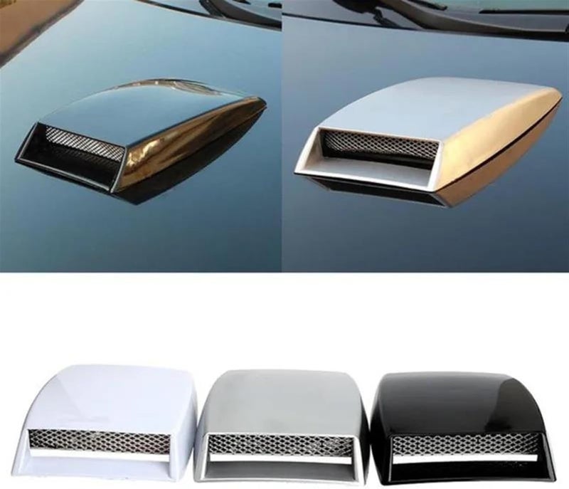 1 Pcs Universal Decorative Air Flow Intake Scoop Turbo Bonnet Vent Cover Hood Turbo Bonnet Turbine Engine Cover Exterior Parts Car Air Flow Decorative - Image 2