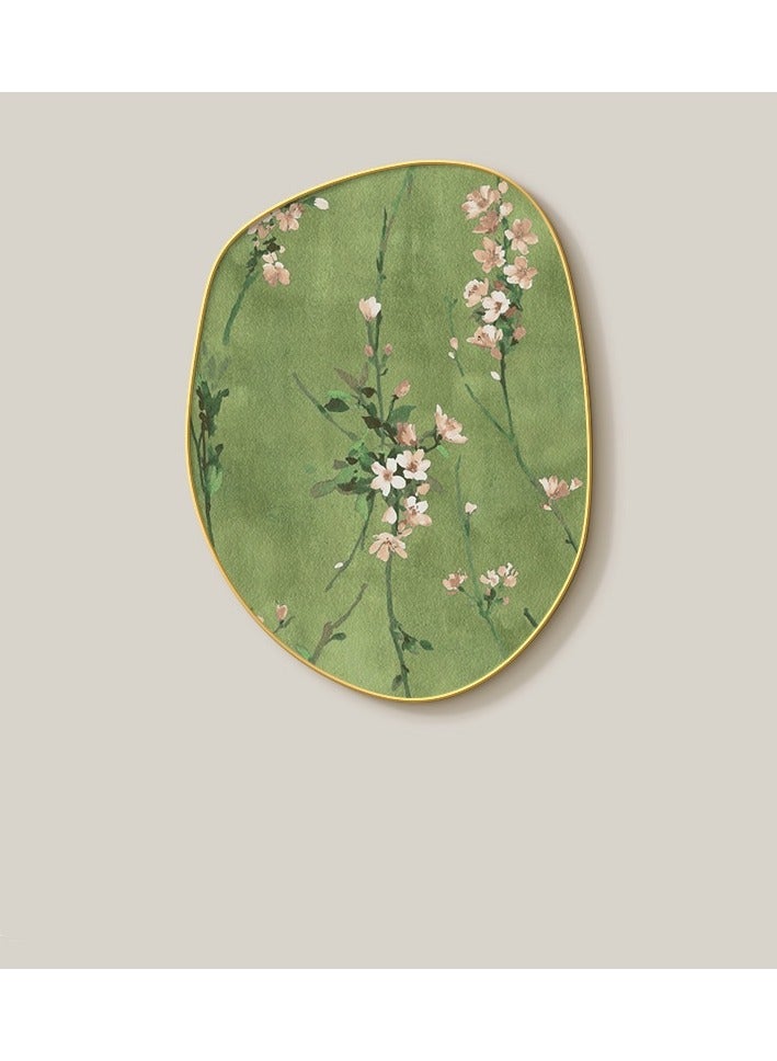 Cream Style Ins Living Room Decoration Painting Small Fresh Green Plants Restaurant Combination Mural Creative Sofa Background Wall Hanging Painting  - Image 1