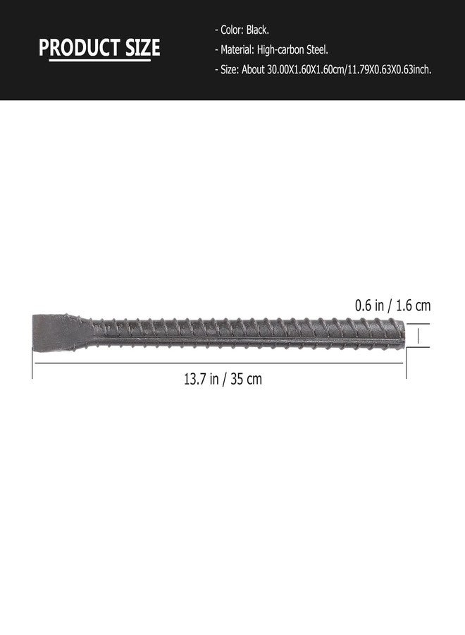 بارتي كينج دوم مجموعة أدوات نحت الجدران الأسمنتية ذات الرأس المسطح من PartyKindom، مكونة من 3 قطع، مناسبة لأعمال هدم وحفر الطوب والخرسانة والحجر، وأدوات يدوية مقاومة للصدأ - Image 2