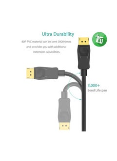 onten ONTEN DisplayPort To DisplayPort Cable M-M  2m  - Image 3
