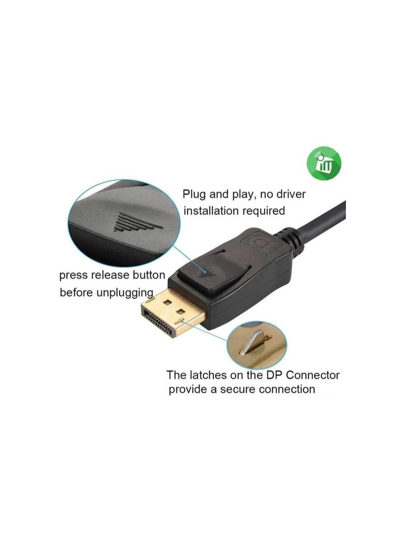 ONTEN DisplayPort To DisplayPort Cable M-M  2m