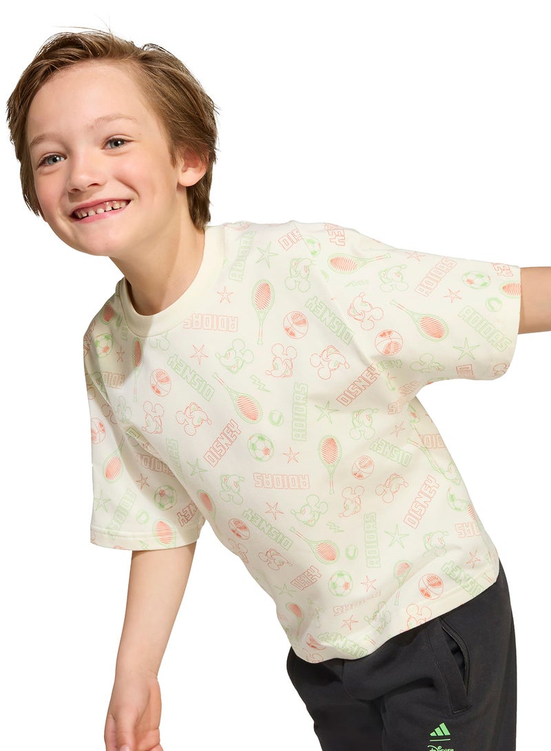 اديداس تيشيرت ميكي ماوس ديزني للأطفال الصغار - Image 4