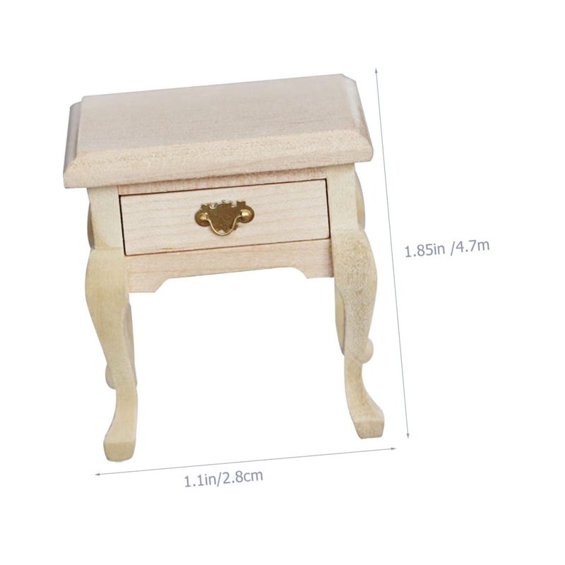 Miniature Nightstand Dollhouse Furniture Model 1 Piece For Home Decor Display - Image 3