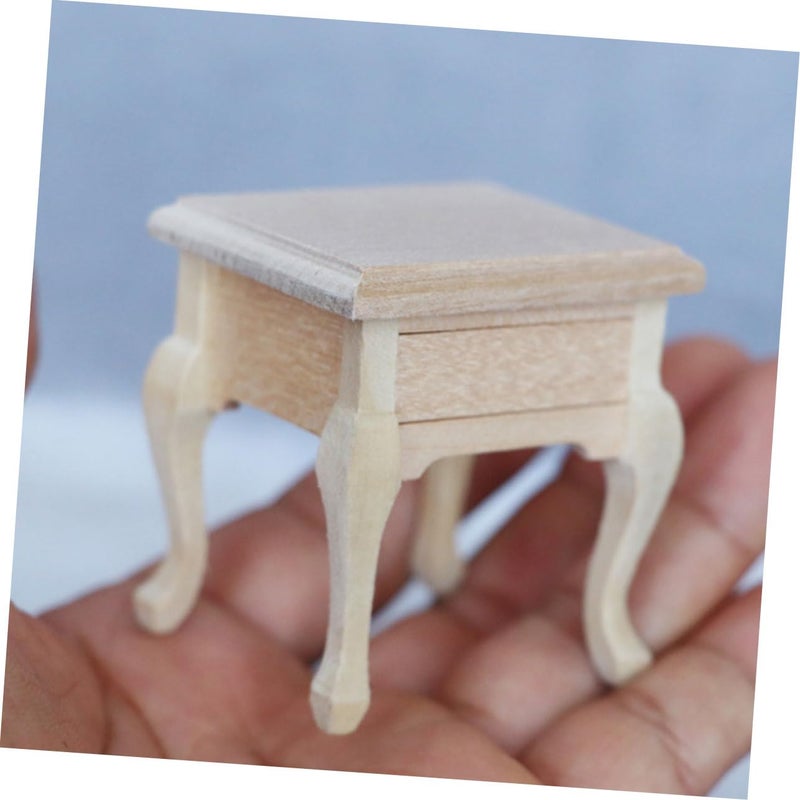 Miniature Nightstand Dollhouse Furniture Model 1 Piece For Home Decor Display - Image 4